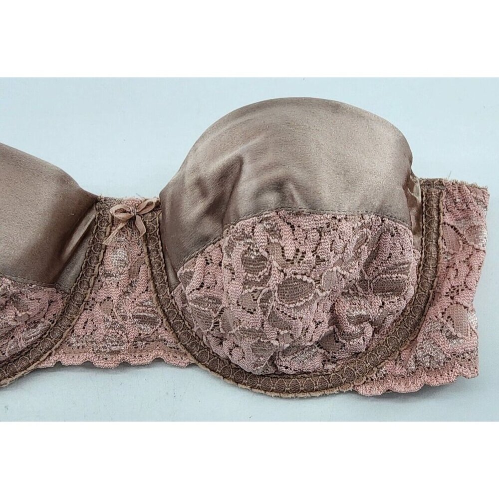 Vintage Maidenform Rendezvous Strapless Underwire Demi Bra‎ Pink Style 8355 36B - Picture 2 of 9